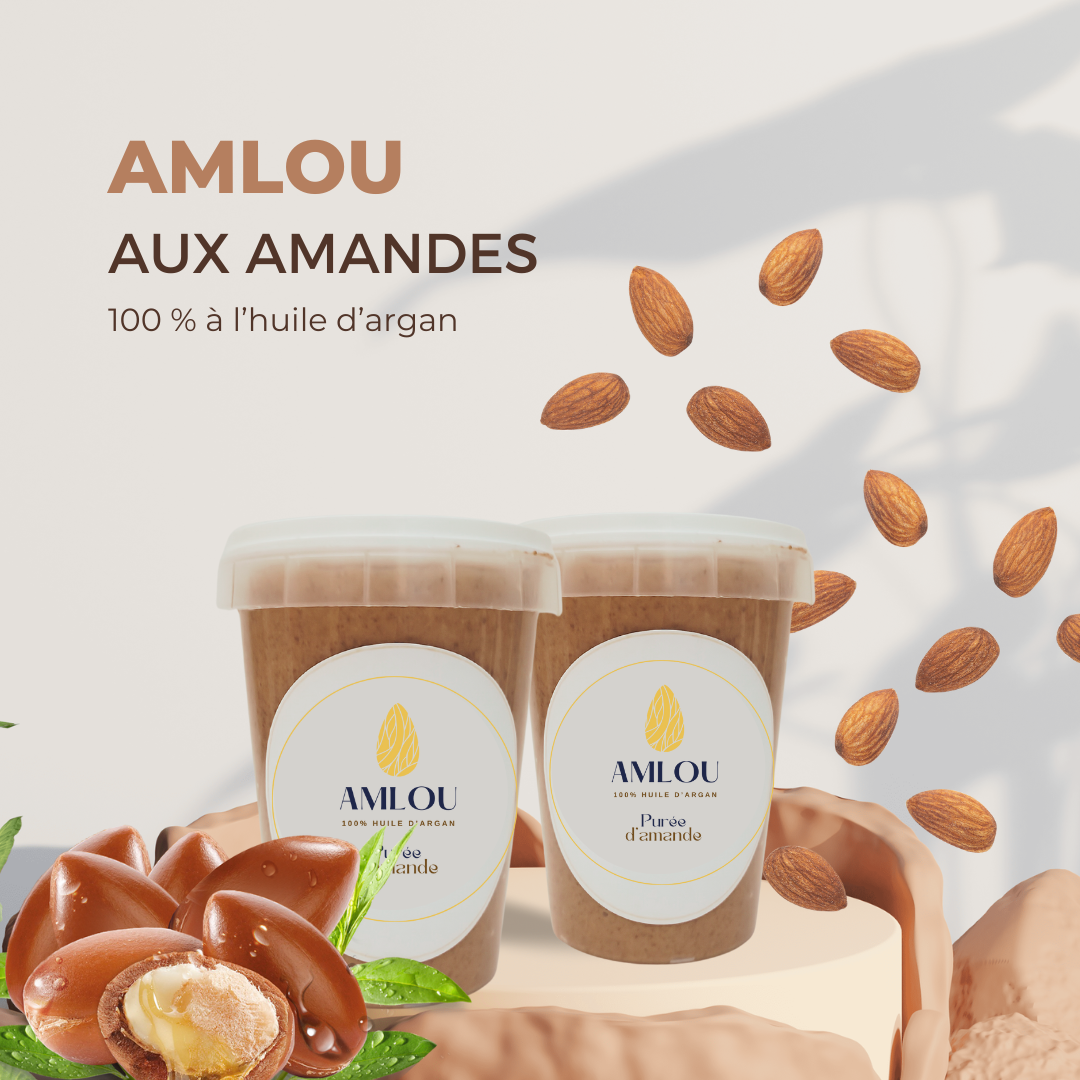 Amlou traditionnel aux amandes 2 pots